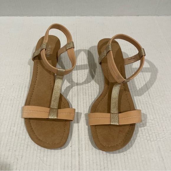 Women’s Alfani Beige Voyage Wedge Slip On Slingback Sandals Size 11 US! - Picture 2 of 9